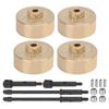 Durable Brass Counterweight Widened Axle Set for Axial SCX24 90081 124 RC Car Parts