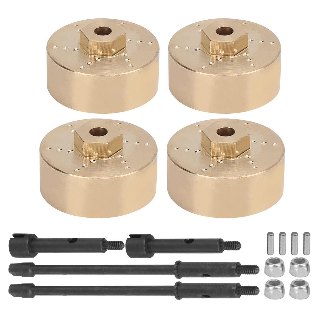 Durable Brass Counterweight Widened Axle Set for Axial SCX24 90081 124 RC Car Parts
