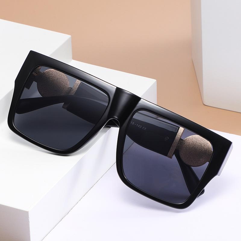 Trendy Sunglasses Men'S Big Frame Sunglasses Women'S Street Glasses Shades
