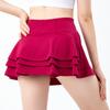 Женские спортивные теннисные юбки, юбка для фитнеса, шорты с высокой талией, спортивные шорты для бега, быстросохнущие спортивные шорты