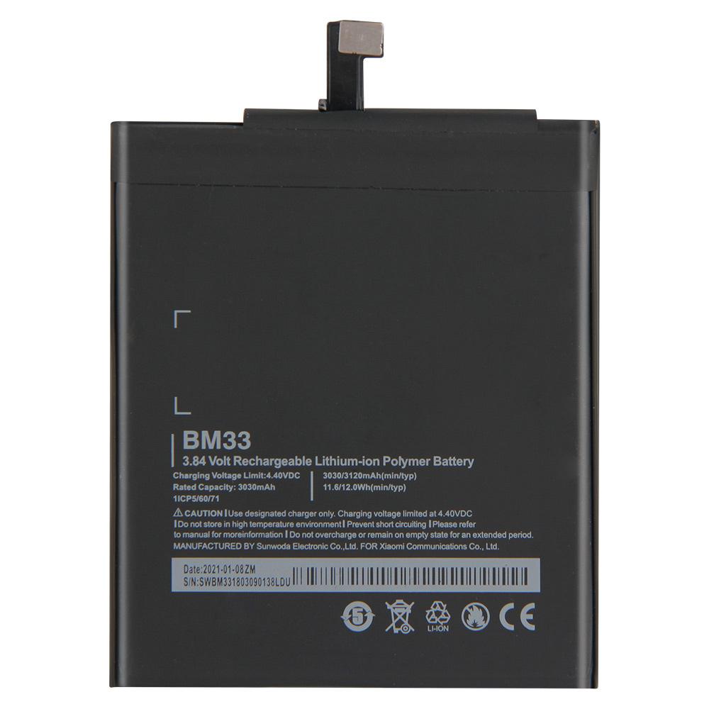 Сменный аккумулятор для телефона BM33 для Xiaomi 4i Xiaomi BM33 Сменный аккумулятор с бесплатными инструментами 3120 мАч