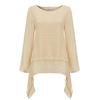 Women Fashion Plus Size Irregular Casual Linen Long Sleeve  Neck Blouse