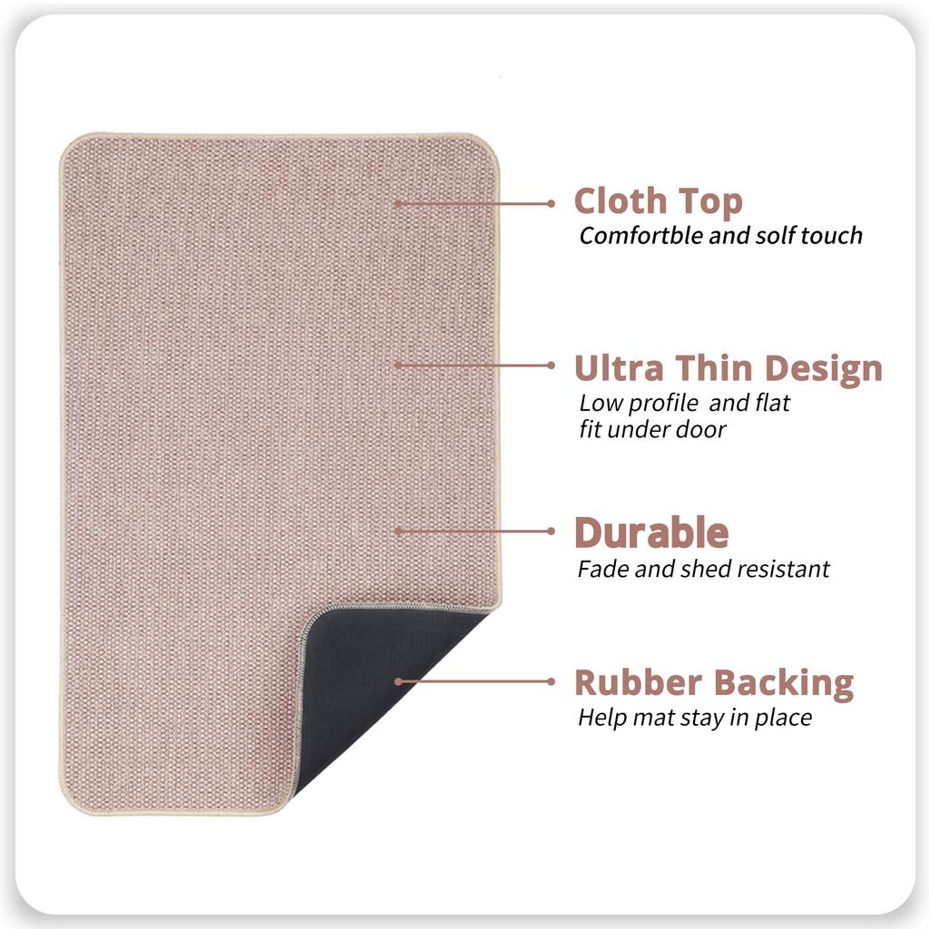 Bath Mat: 17''x27'' Quick Dry Ultra Thin Design   Non Slip Rubber Backing Super Absorbent Rug for Floor  Shower  Sink  Dark Grey  2 Pack
