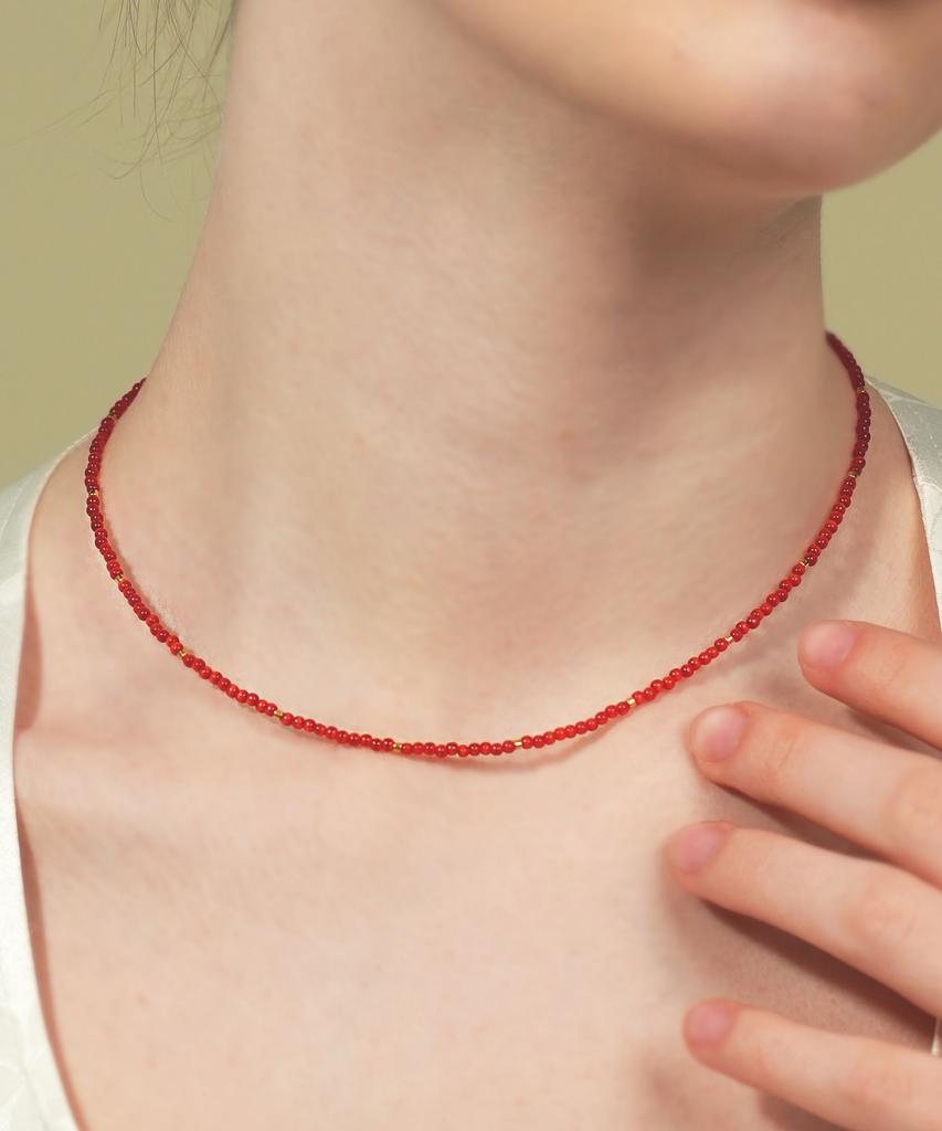 Bonbeau Круглая кошачий глаз золотые бусины Ожерелье Круглая кошачий глаз золотые бусины Чокер
