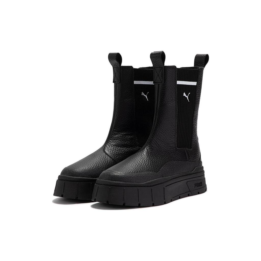 Puma Mayze Stack Chelsea Boot Black Women Sneakers 386742-02