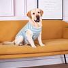 Round Neck Pet Striped T-Shirt Breathable Dog Sunscreen Vest Dog Cooling Vest  Postoperative Care