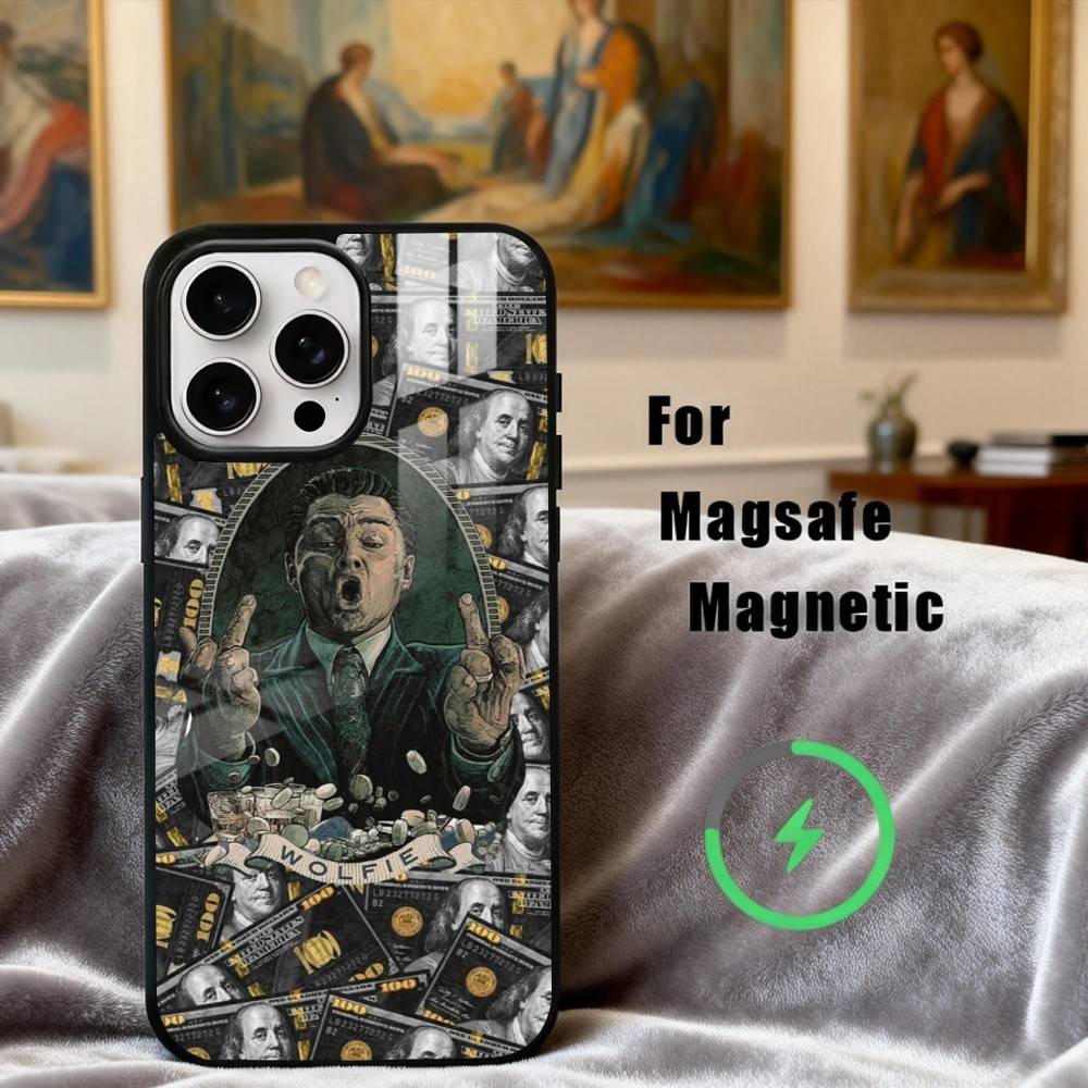 T-The W-Wolf of W-Wall S-Street Phone Case For iPhone 17,16,15,14,13,12,Plus,Pro,Max for Magsafe Magnetic Wireless Charging