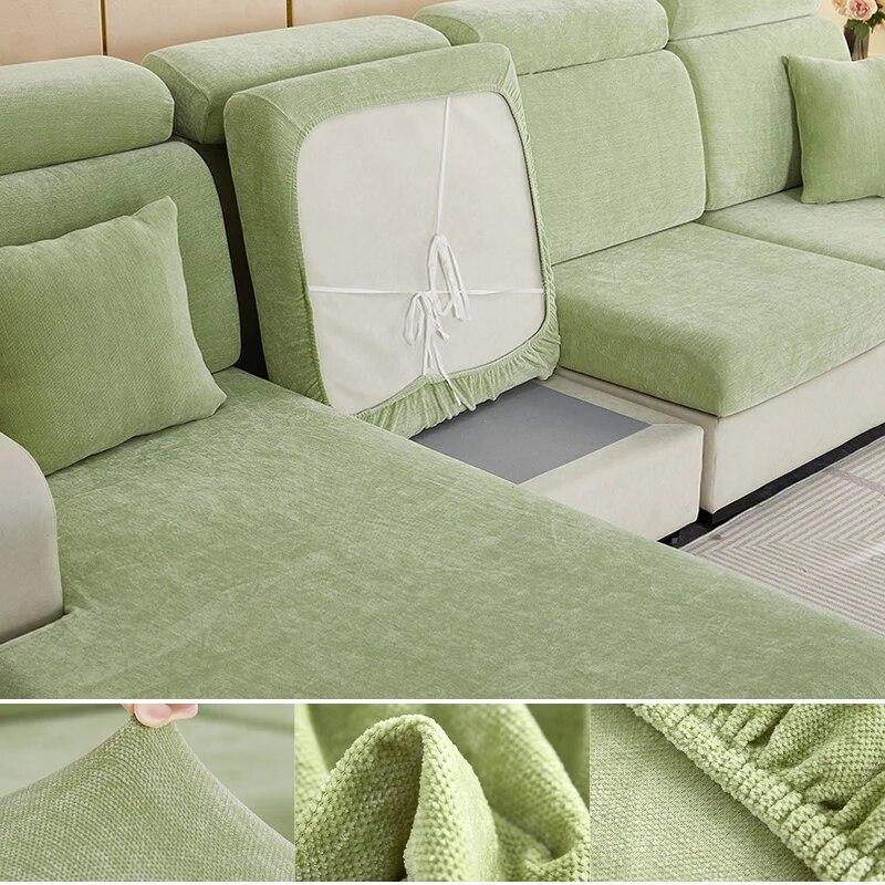 Суперэластичные индивидуальные чехлы для сидений Чехлы для диванов Чехлы для диванных подушек Чехлы с толстым текстурированным твилом синели