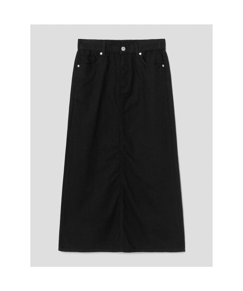 8SECONDS Lightweight Denim Maxi Skirt Black