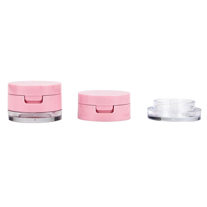 1Pcs 3G/5G Portable Powder Box Empty Loose Powder Container With Sieve Mirror Cosmetic Sifter Loose Jar Travel Makeup Container