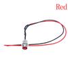 0.31" Led Metal Indicator Dash Light Lamp 12V Car Truck Red Green Blue