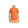 Dri-FIT Letter Print Sports Short Sleeve T-Shirt Men Tops Orange FN0825-893
