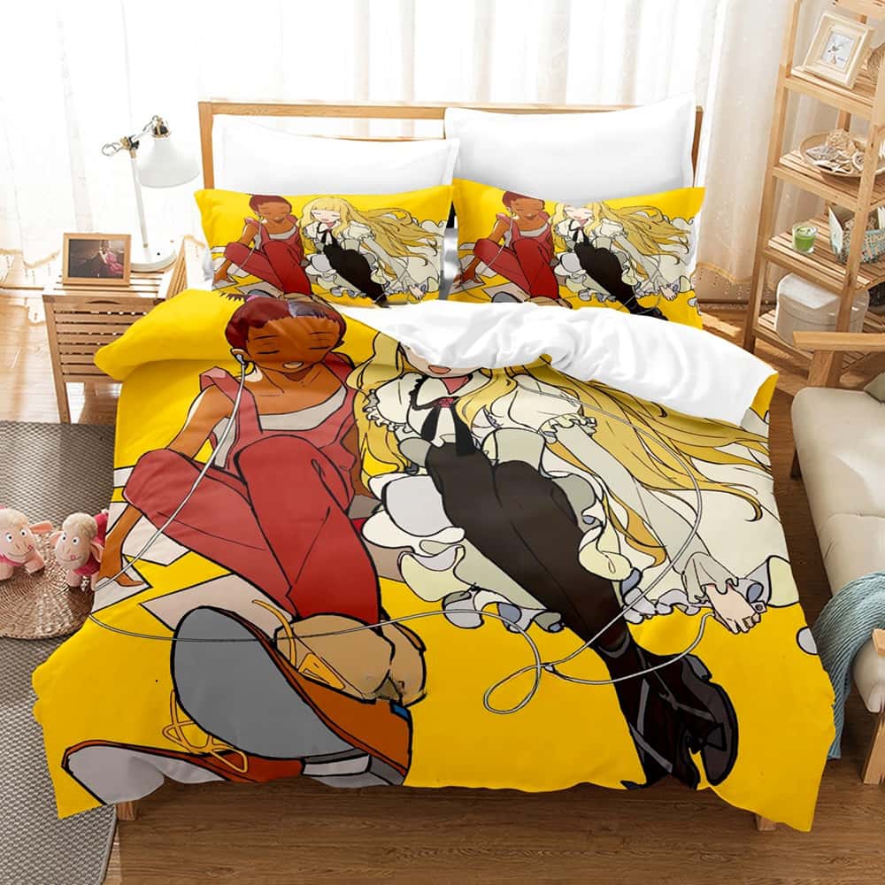 Модный 3D принт Аниме Carole & Tuesday Постельное белье Односпальный Полутораспальный Двуспальный Кинг-сайз Комплект постельного белья Взрослый Детский Спальня Пододеяльник Комплекты