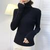 GMXIA Large-sized High-neck Sweater, Women's Autumn and Winter Pullover, Long-sleeved Base Layer, Women's Knitted Sweater