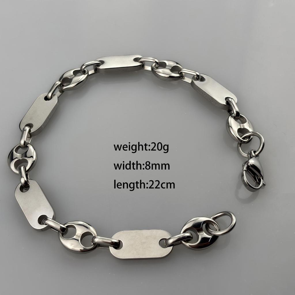 Модное ожерелье ручной работы «Императорская цепь» - Гладкая нержавеющая сталь с большим отверстием