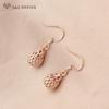 Элегантные модные винтажные богемные полые серьги цвета розового золота для женщин, ювелирные изделия, подарок для девочек