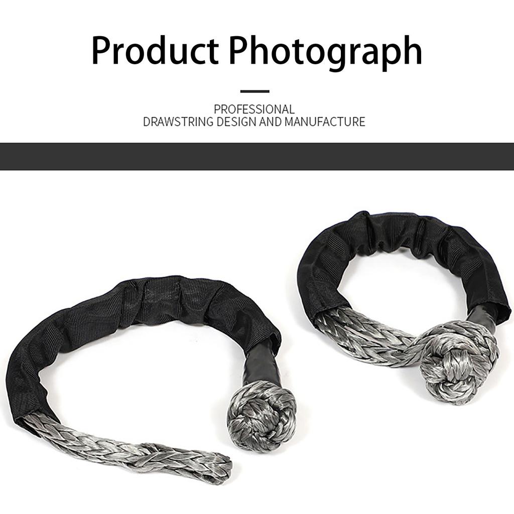 Инструментальная синтетическая мягкая веревочная скоба, мягкая петля буксирного троса для спасения, прочная