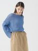 B:MING LIFE STORE by BEAMS Women's L/S Knit Mixed Yarn Pullover in Blue Freee