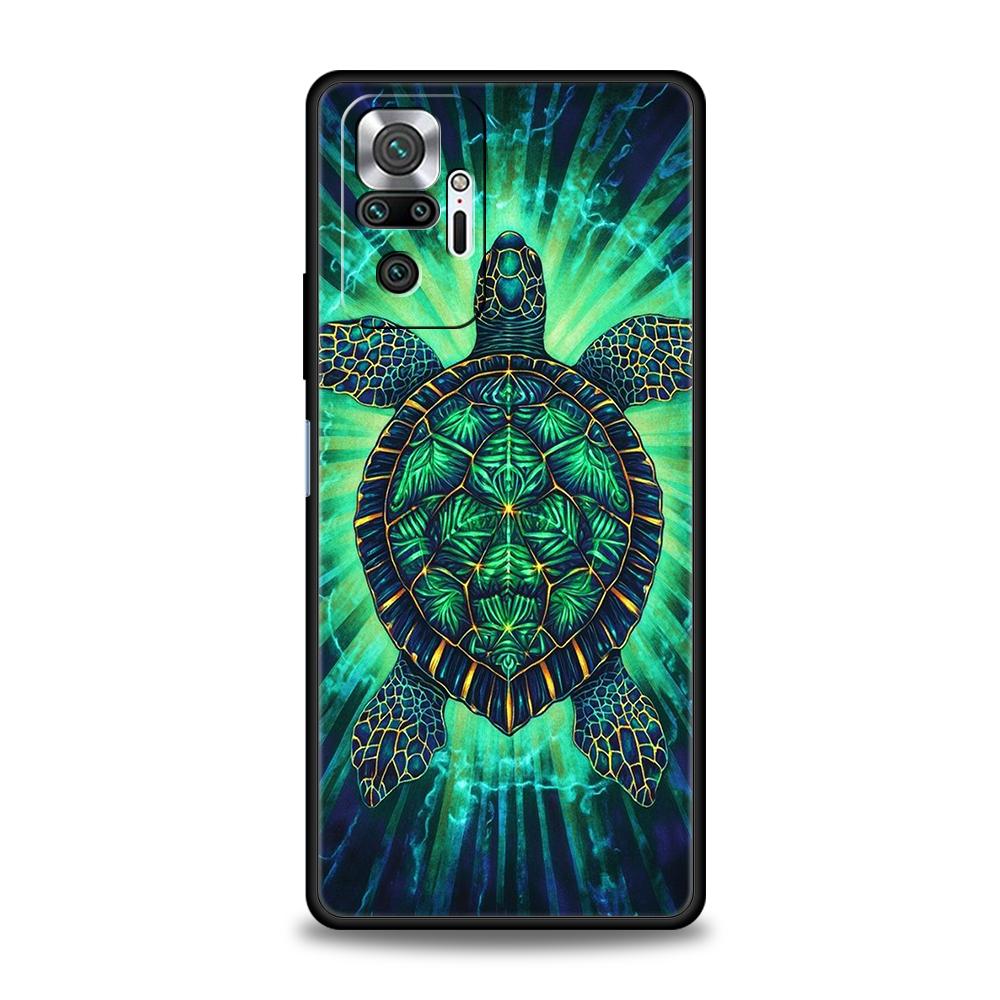 Ocean Animal Cute Dolphin Sea Turtle Phone Case Cover for Redmi 14C 10C 9 Note 14 13 12 10 11 Pro Plus K40 K50 Pro Soft TPU Bags