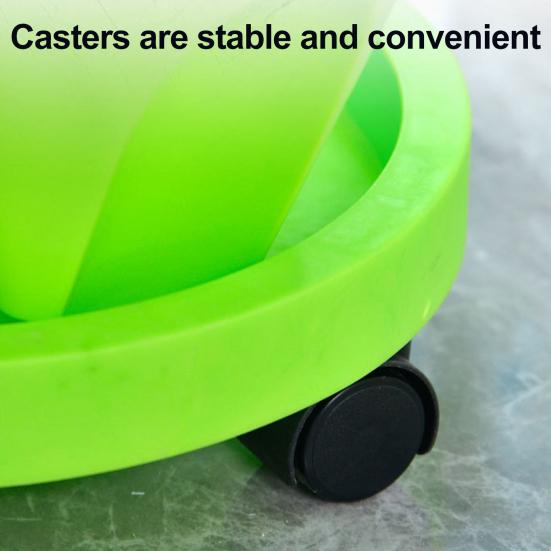 6-уровневая штабелируемая вертикальная кашпо башня для внутреннего и наружного садового хозяйства с подвижными колесами и нижним поддоном для клубники