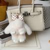 Lovely Play Dead Rabbit Doll Fashion Rabbit Fur Keychain Pluff Bunny Keychain  Girlfriend