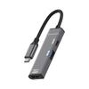 Алюминиевые USB-C хабы с 4K HDTV, зарядкой PD100W, высокой скоростью передачи данных, портативным дизайном