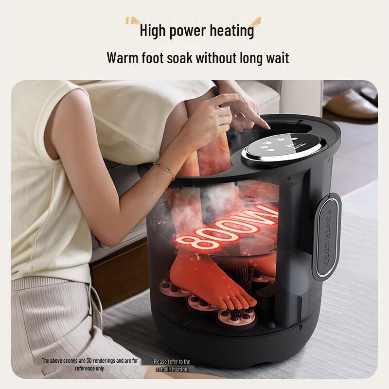 Электрическая гидромассажная ванночка для ног с подогревом и функцией для ног
