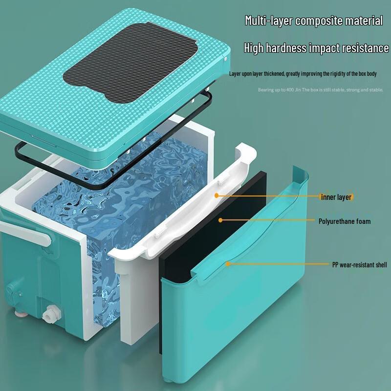 Wingning 35L Многофункциональный утепленный рыболовный ящик с держателями для удилищ