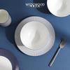 Wedgwood Blue Geometry Dinner Plate