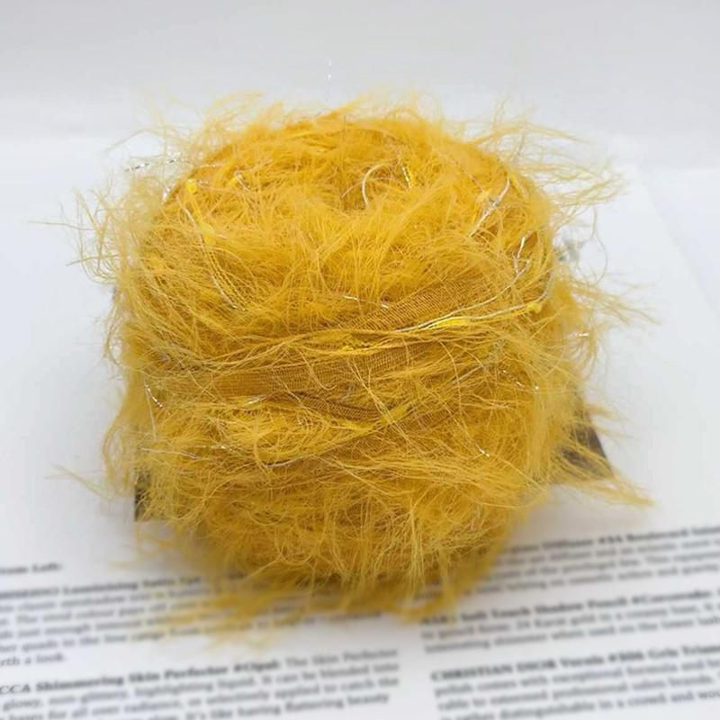 100 г/рулон DIY Crafting Искусственный мех норки Вязание крючком DIY Crafting Shining