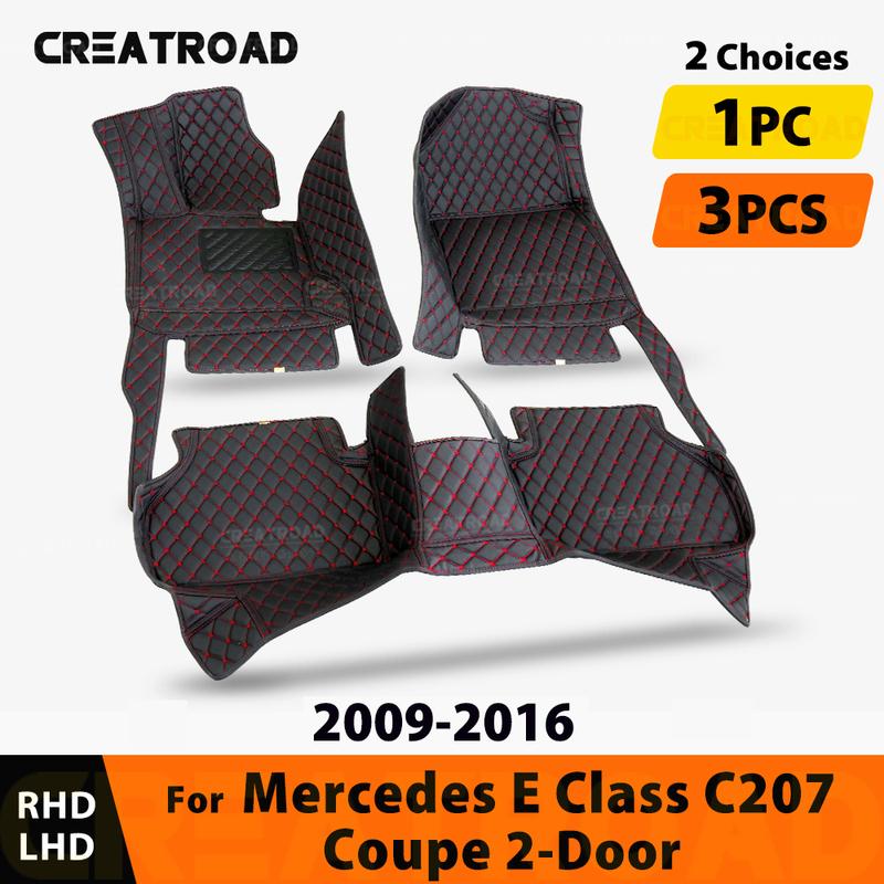 Автомобильные коврики для BENZ E-класса Купе C207 2 двери 2009 2010 2011 2012 2013 2014 2015 2016 подкладки для ног аксессуары для интерьера