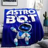 1 шт. Фланелевое одеяло с принтом ASTRO BOT, Высококачественное, Удобное для всех сезонов, Декор для дома, Тепло и комфорт, Идеально для рождественских подарков