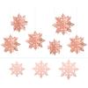 6Pcs 3D Snowflake Pendant Paper Christmas Snowflake Pendant Snowflake Pendant Holiday Party Decorations