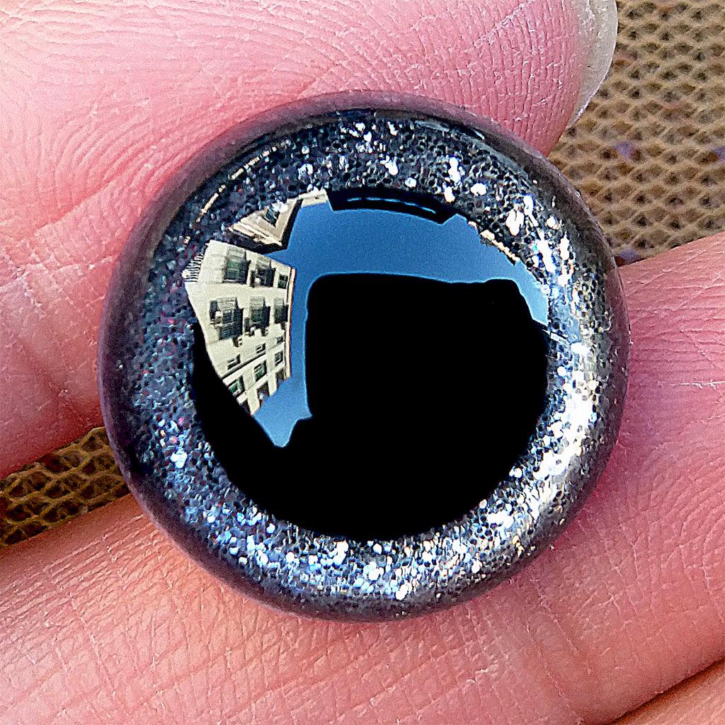 10 пар 3D пластиковых безопасных глаз с блестками для вязаных игрушек, больших амигуруми, поделок, плюшевых кукол для вязания, 9/10/12/14/16/18/20/24 мм