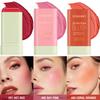 Blush Stick Long Lasting Moisturizing Lipstick Highlighting Solid Blush Face Lips and Eyes Color Blending Blush Creams Natural Nude Makeup