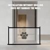 Retractable Mesh Dog Gate for Stairs Portable Pet Safety Net Easy Install Indoor Fence for Kids And Pets