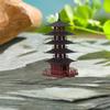 Mini Pagoda Statue Chinese Ancient Building Model Pavilion Decorations Simulation Statue Zen Garden Aquarium Bonsai Decor
