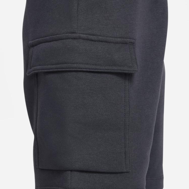 Nike Sportswear Logo Print Loose Fit Sports Shorts Kids Shorts Dark-Smoke-Gray FJ5530-070