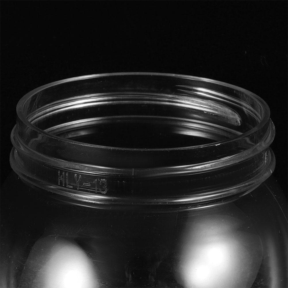 12Pcs DIY Clear Plastic Snow Globes Screw Caps Fillable Water Globes Perfect Winter Holiday Decor Craft Kit for Kids Adults