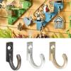 Decoration Shelf Storage Key Holder Single Prong Hook Wall Door Coat Hanger Metal Antique Hooks