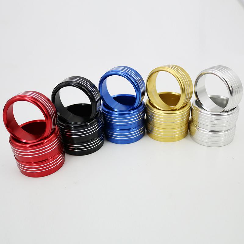 3 Pcs/set Car Air Condition Switch Knob Ring Decoration Cover For Subaru Forester SJ 2013-2018 Car Interior Decor