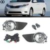 Комплекты противотуманных фар (левая и правая) с проводкой Для Toyota Sienna 2011-2015