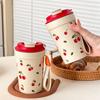 400ml Water Bottle Leak-proof Coffee Cup Cute Plastic Cups  Student