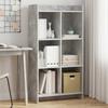 Bookshelf Concrete Grey 59 x 30 x 111 cm Engineered Wood