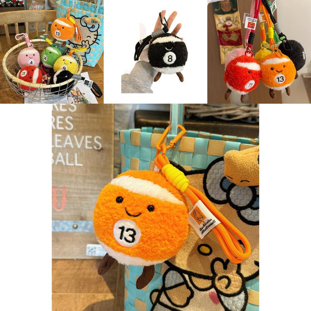 Плюшевый брелок в виде бильярдного шара с креативным дизайном для детей и коллекционеров