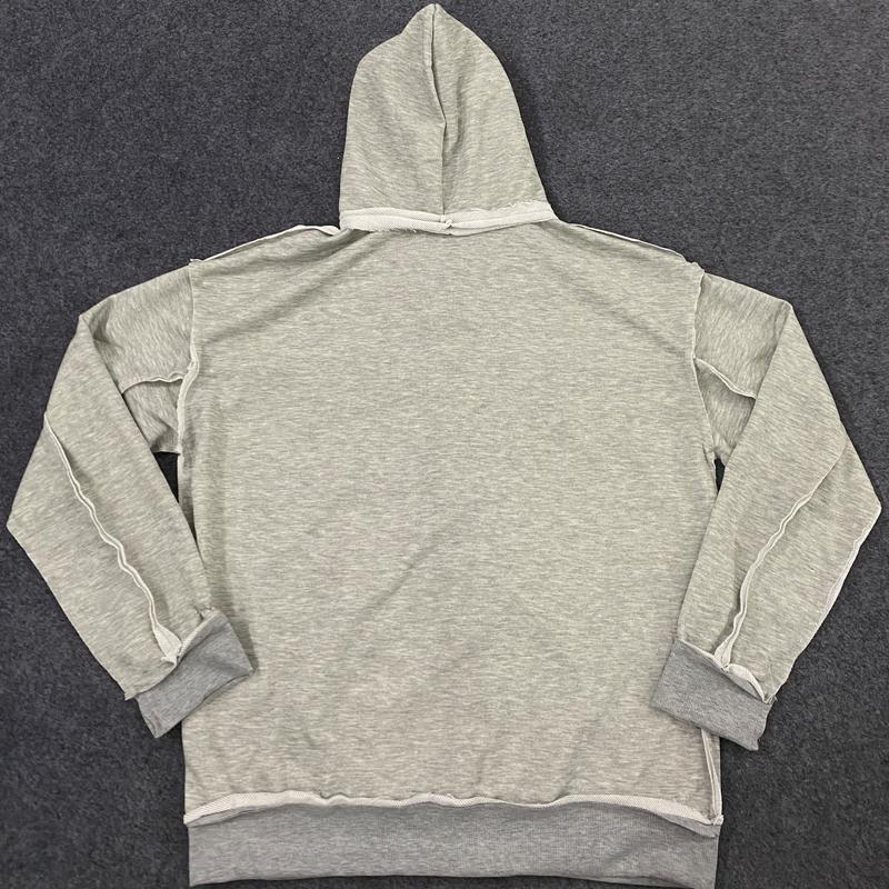 Европейский и американский модный уличный стиль, персонализированная толстовка кэжуал с молнией, двухслойная, имитация двух предметов