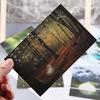 30pcs Vintage Luminous Postcard Glow In The Dark Forest Streamer Animal Greeting