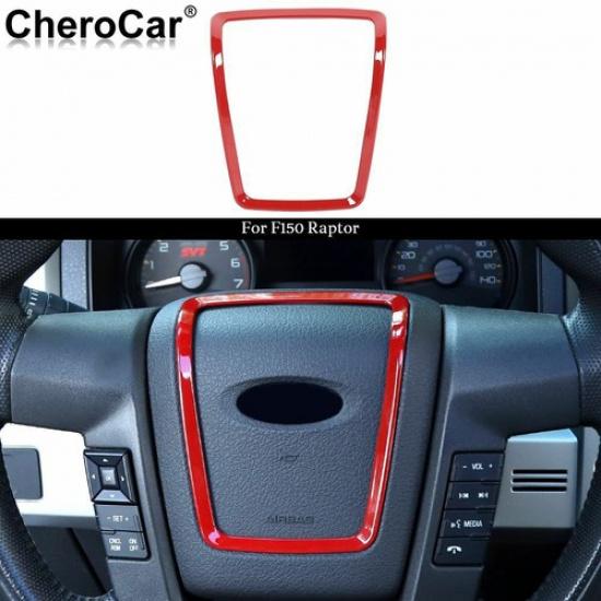 For 2009-2014 Ford F150 Steering Wheel Accessories Cover Trim Decoration Parts P