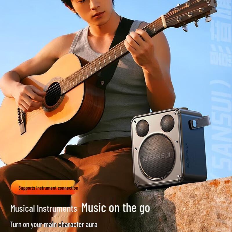 SANSUI D71 Portable Karaoke Bluetooth Speaker