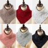 1PC Fashion Cashmere Knitted Triangle Scarf Fake Collar Winter Warm Soft Windproof Solid Color